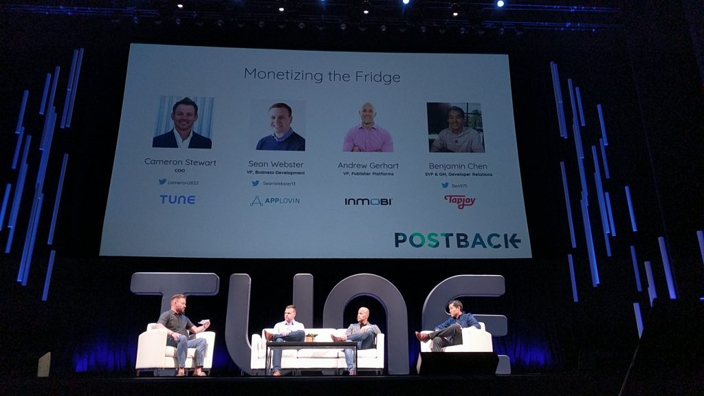 The Monetizing the Fridge panel at Postback 2018.