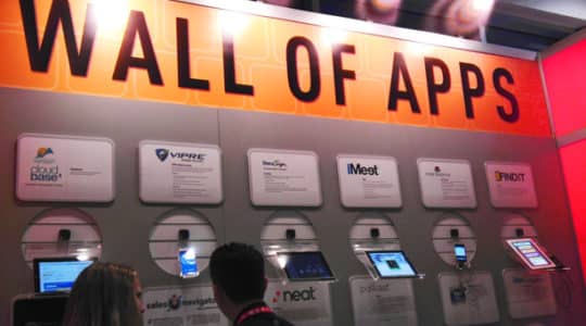 wall of apps at CES 2013