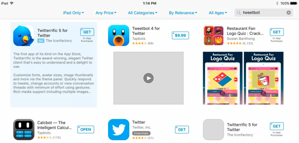 apple app store search ads