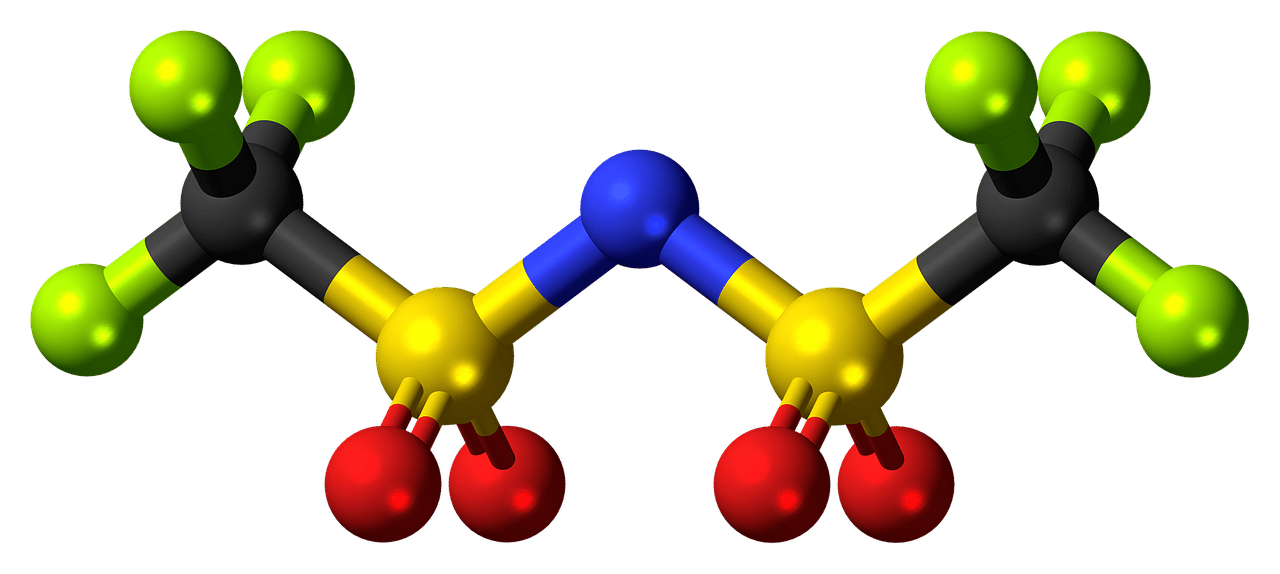 https://pixabay.com/en/bistriflimide-anion-molecule-model-910304/
