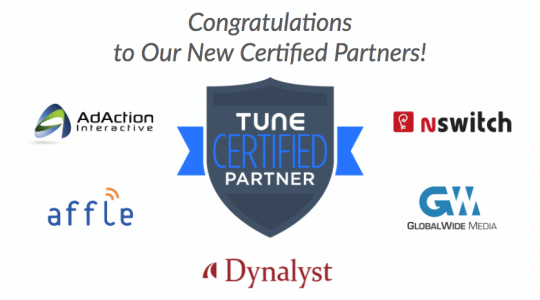 TUNE Welcomes Five New Certified Partners