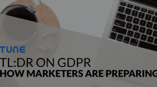 TUNE hosted a webinar on how marketers are preparing for the GDPR in April 2018.