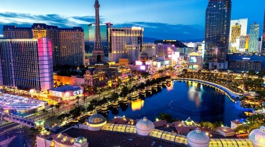 Bird's eye view of the Las Vegas Strip