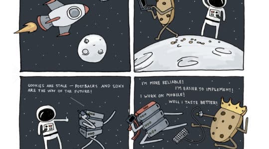 TUNE comic astronaut server cookie tracking
