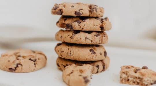 Stack of chocolate cookies representing cookie tracking changes coming to Google Chrome 80.