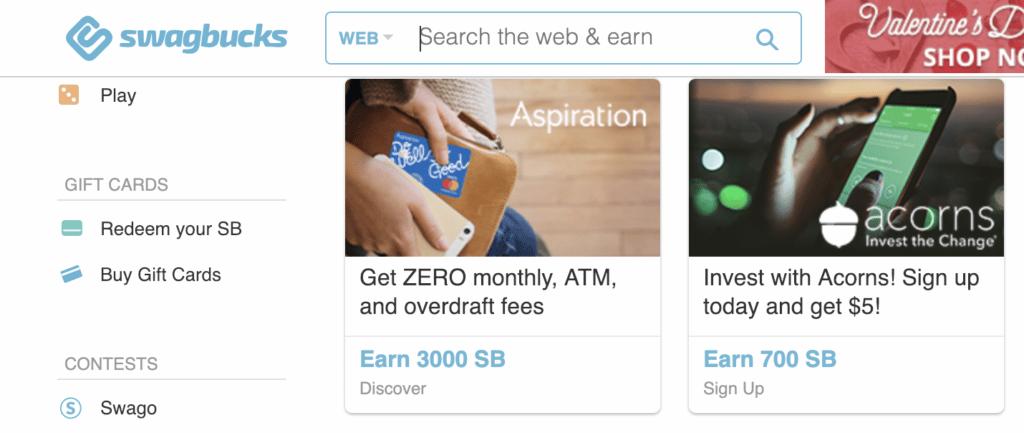 Swagbucks.com is a loyalty and rewards affiliate perfect for financial services marketers.