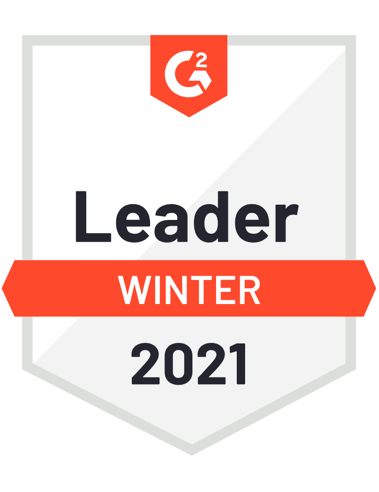 G2 Leader Badge for 2021 Winter Grid Report