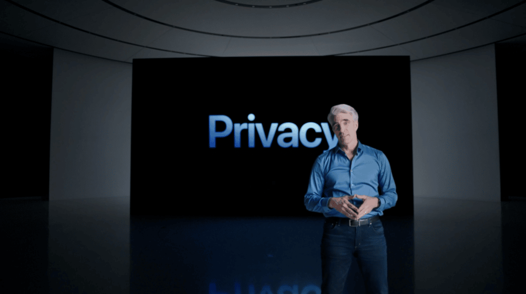 At WWDC21, Craig Federighi announced new privacy measures for Apple iOS 15.