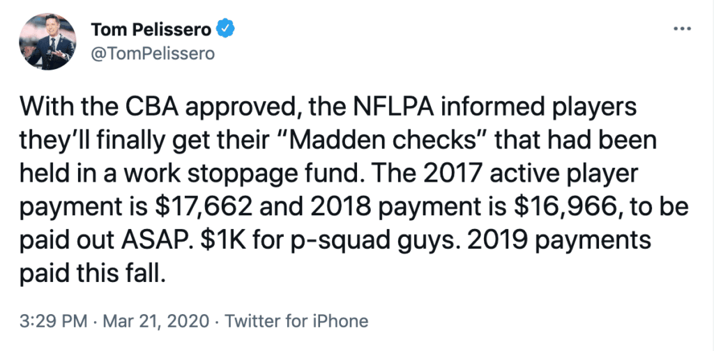 NFL players paid for Madden game demonstrates NIL differences between pros and NCAA