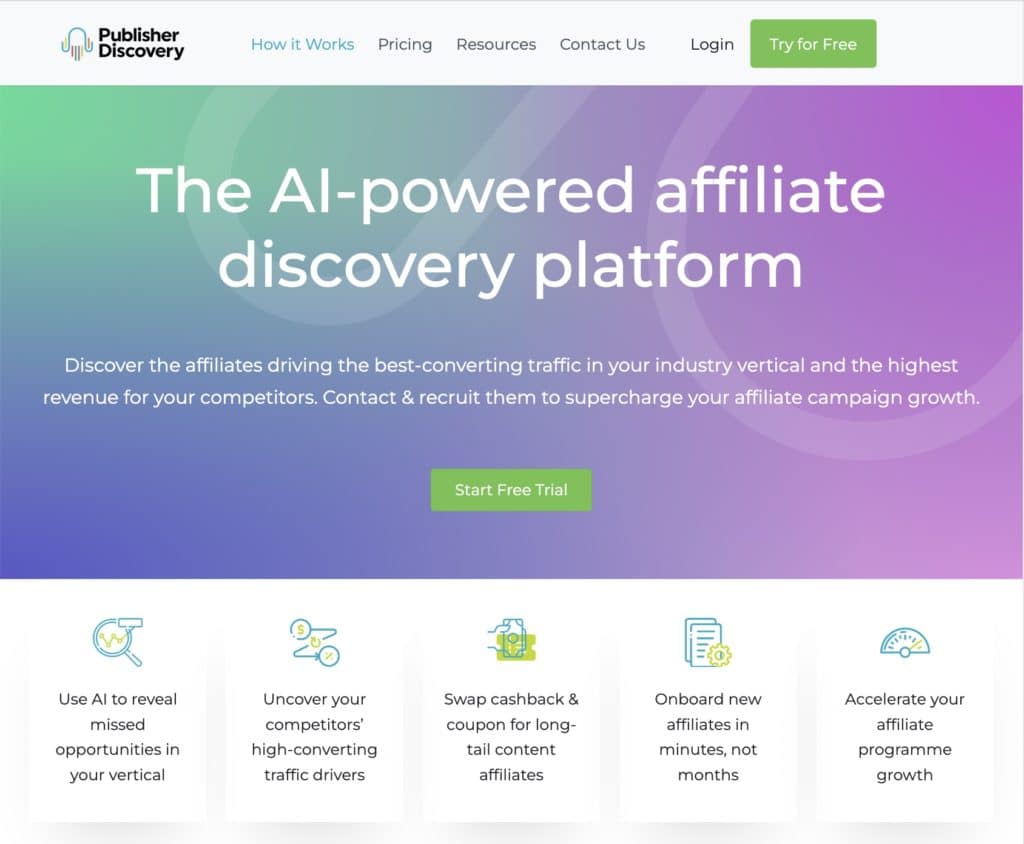 Publisher Discovery affiliate search tool available via TUNE