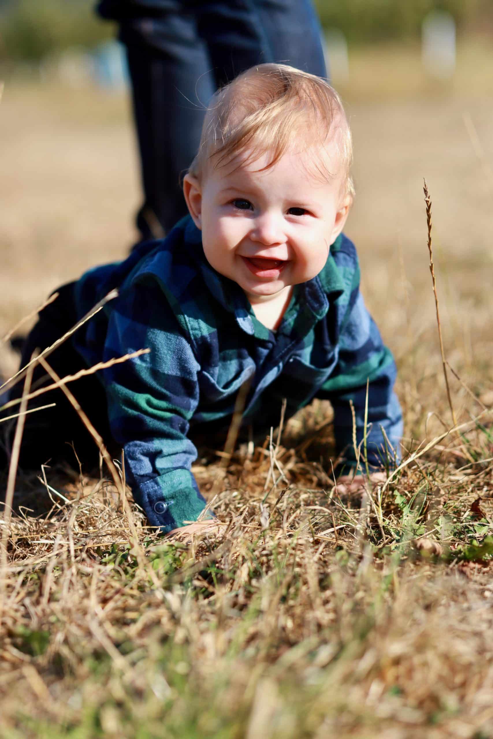 Baby Mercer stole the show with his camera-ready smiles during TUNE's tour of Finnriver Cidery