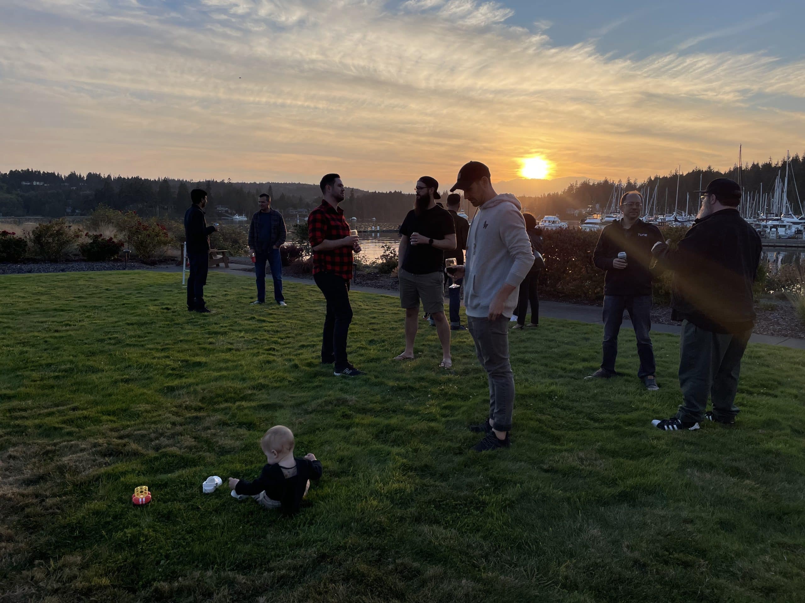 A well-behaved baby, beautiful sunsets, and quality time with coworkers were standard at the 2022 TUNE retreat