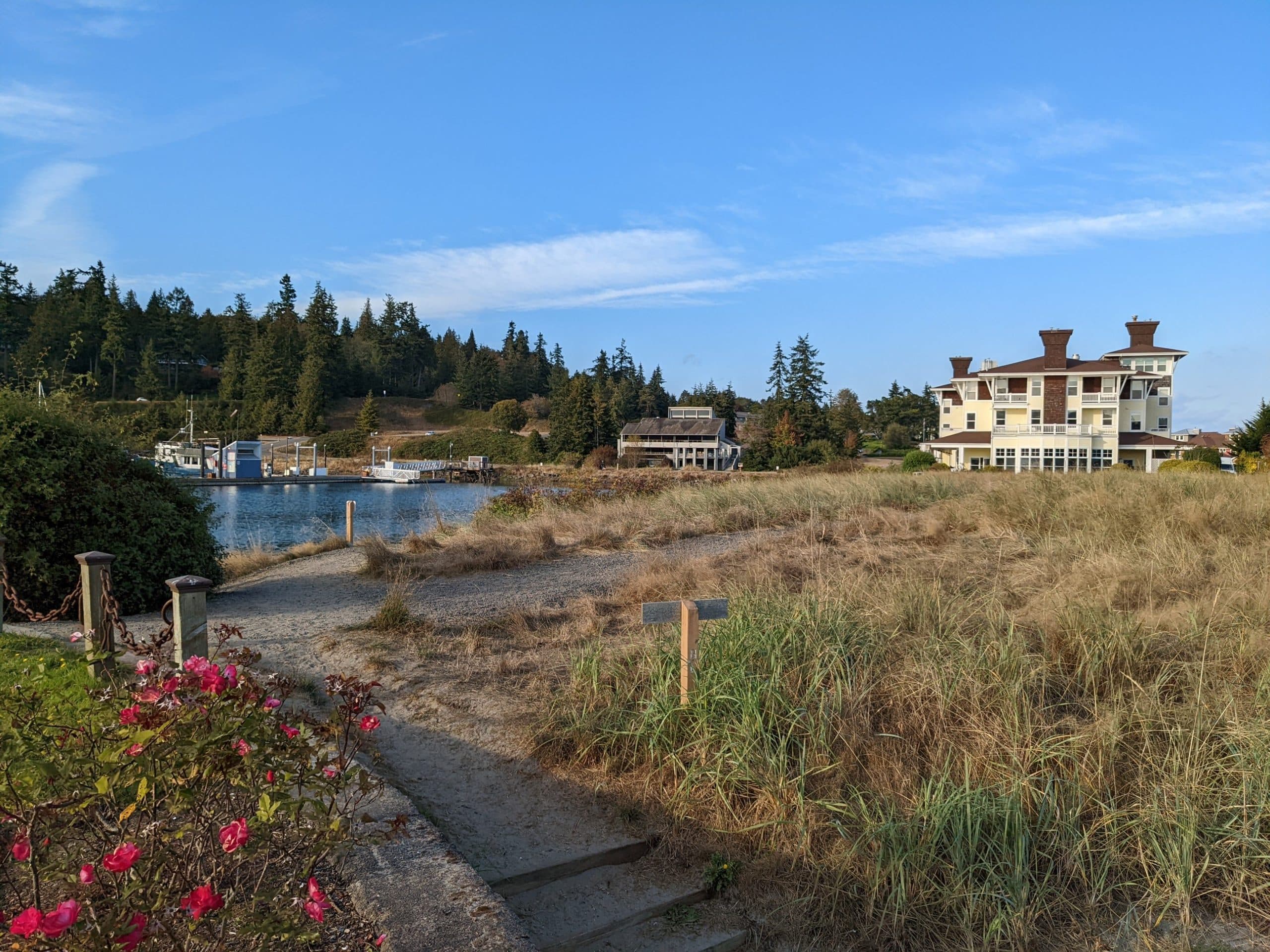 The Inn at Port Ludlow was surrounded by beautiful landscapes and trails
