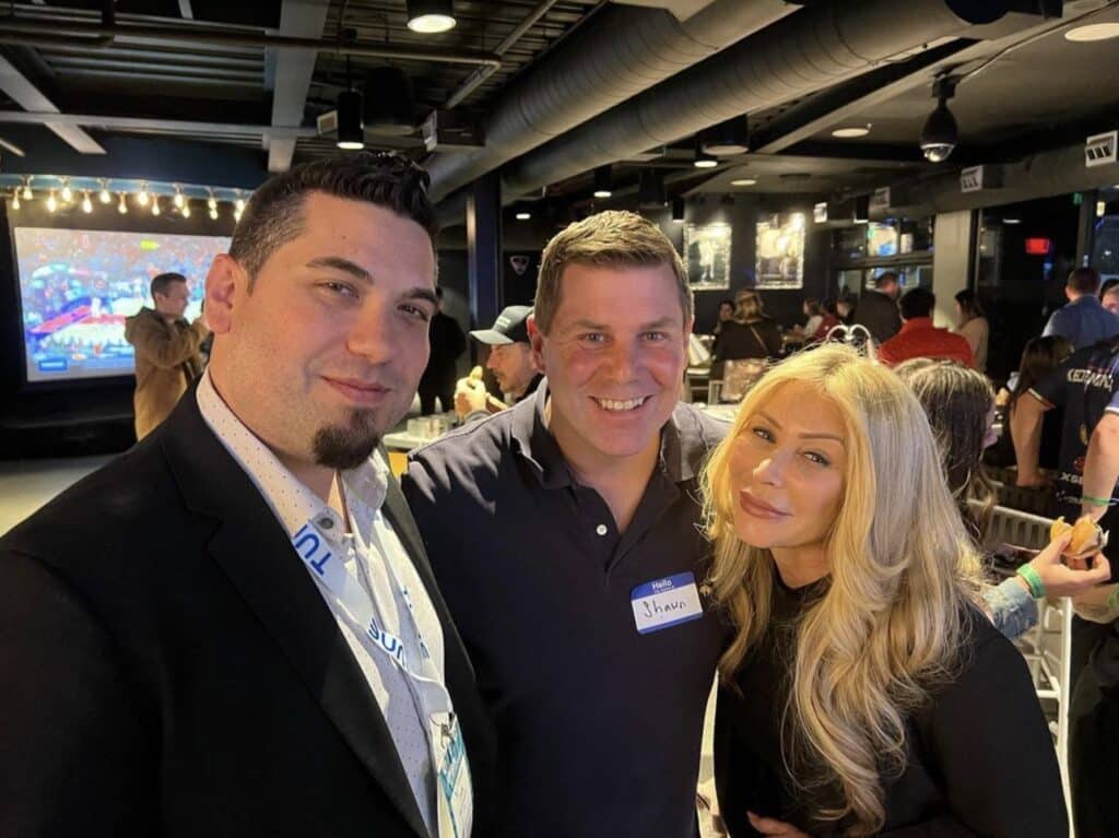 Dan Buontempone with Affiliate Summit co-founders Shawn Collins and Missy Ward during ASW23