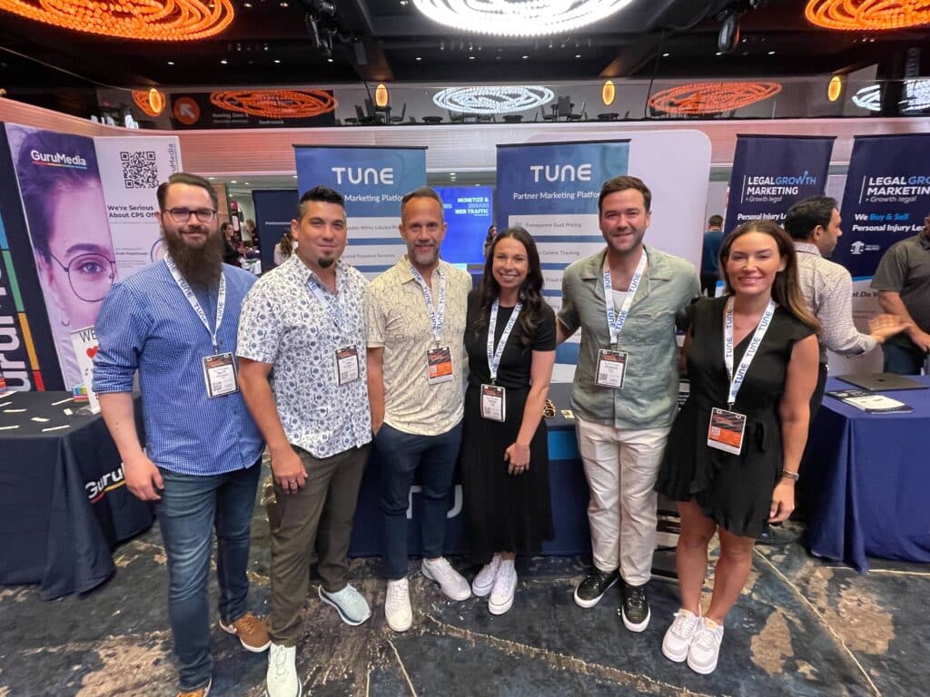 TUNE booth team at Affiliate Summit East 2023