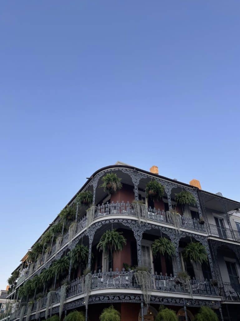 A beautiful balcony in New Orleans October 2023