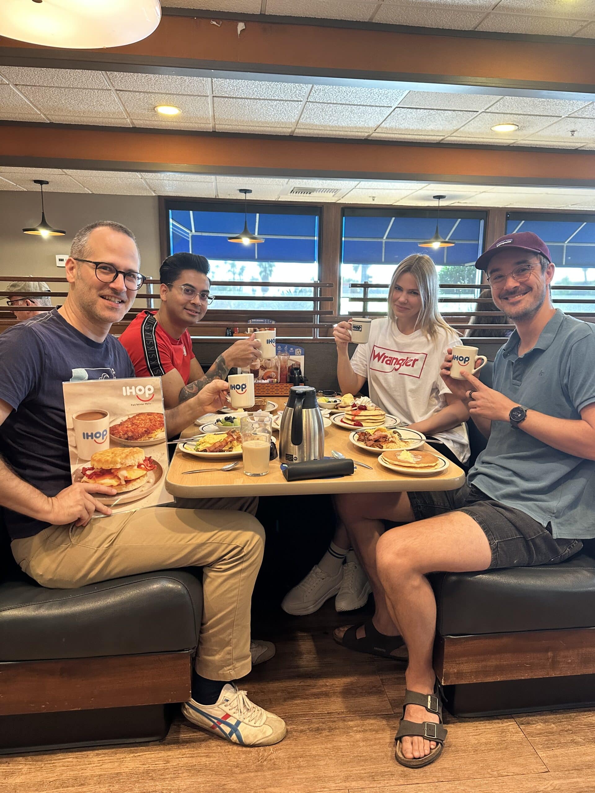 TUNE's international team members stop at IHOP